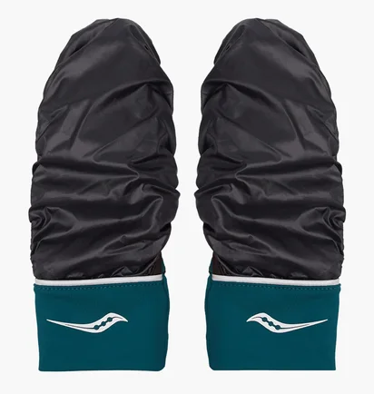 Перчатки унисекс Saucony Solstice Convertible Mitt Black 900033-Ln