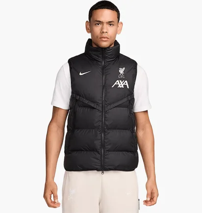 Жилетка мужская Nike Liverpool Fc Storm-Fit Strike Windrunner Primaloft-Field Vest Black FZ8774-011