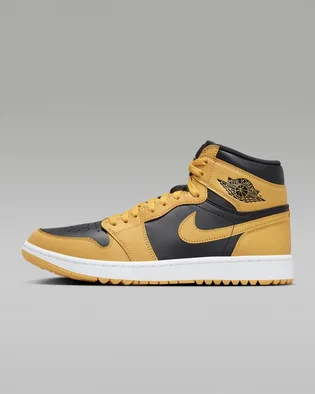 Кроссовки мужские Air Jordan I High G Golf Shoes Yellow/Black DQ0660-700