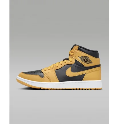 Кроссовки мужские Air Jordan I High G Golf Shoes Yellow/Black DQ0660-700