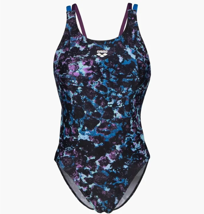 Купальник женский Arena Rockin Swimsuit Swim Tech Mult Blue 008159-889