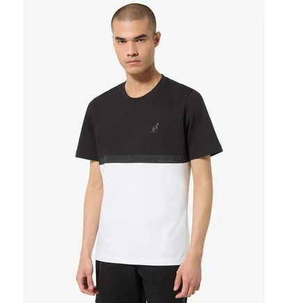 Футболка мужская AUSTRALIAN Impact Color Block Cotton T-Shirt Black/White LSUTS0018-003