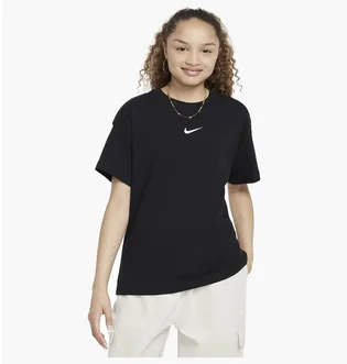 Футболка детская Nike Sportswear Essential Big Kids (Girls) T-Shirt Black FZ5539-010