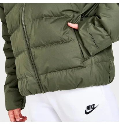 Куртка жіноча Nike Sportswear Storm-Fit Windrunner Down Hooded Jacket Green Dq5903-222