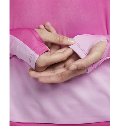 Лонгслив женский Nike Dri-Fit Swoosh Pink DX0956-623