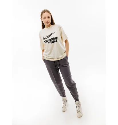 Футболка жіноча Nike W Tee Bf Gls Beige FZ4634-113