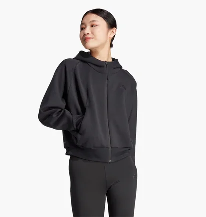 Толстовка жіноча Adidas Z.N.E. Full-Zip Black IN5128