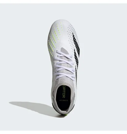 Бутси унісекс Adidas Predator Accuracy.3 Firm Ground Cleats White/Grey GZ0024
