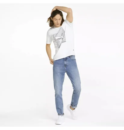Футболка чоловіча Puma Cat Graphic White 670494-02