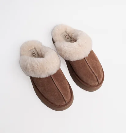 Тапочки жіночі UGG Disquette Brown 1122550-CHE