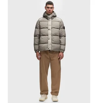 Пуховик мужской Stone Island Crinkled Econyl® Grey 811541419-V0097