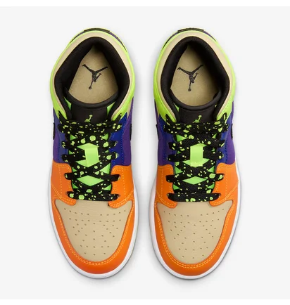 Кросівки дитячі Air Jordan 1 Mid Volt/Vivid Multi FD8795-700