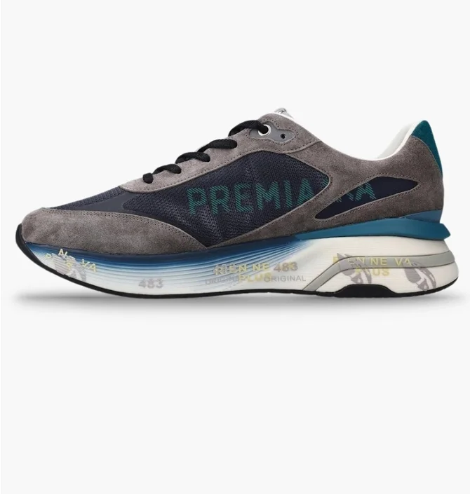 ᐉ Кросівки чоловічі Premiata Moerun Grey/Blue MOERUN-7772