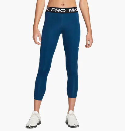 Леггинсы женские Nike Pro 365 Mid-Rise Crop Leggings Blue Cz9803-460
