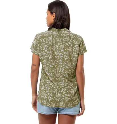 Сорочка жіноча Jack Wolfskin Sommerwiese Olive 1404051-8775