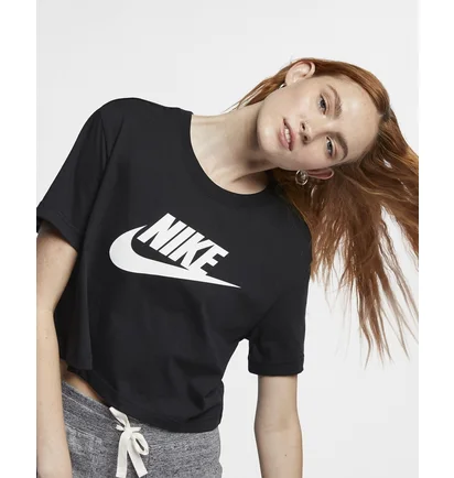 Футболка жіноча Nike W Nsw Tee Essntl Crp Icn Ftr Black BV6175-010