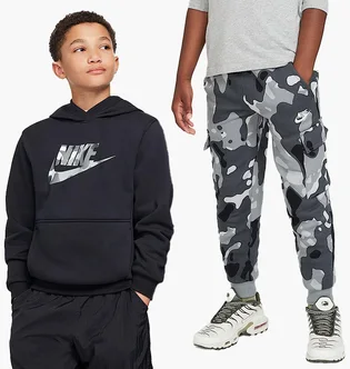 Спортивний костюм дитячий Nike Nsw Club Flc Camo/Black FZ5489-010__FZ5491-084