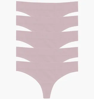 Трусики женские MINDD 5-Pack Mid-Rise Thong Panties Pink (5 шт) 4140-57-SEQ