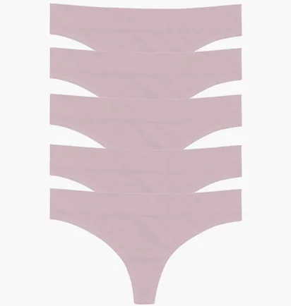 Трусики женские MINDD 5-Pack Mid-Rise Thong Panties Pink (5 шт) 4140-57-SEQ