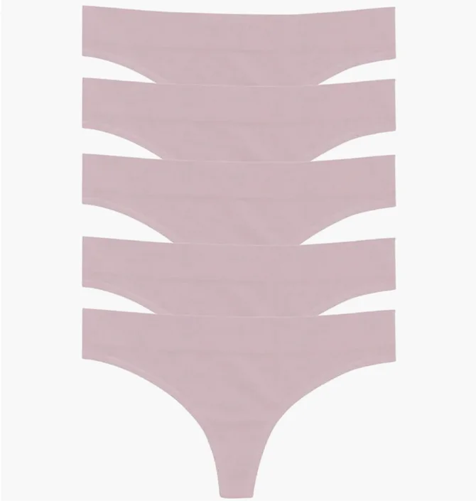 Трусики женские MINDD 5-Pack Mid-Rise Thong Panties Pink (5 шт) 4140-57-SEQ