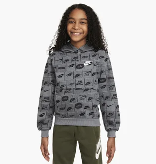 Худі дитяче Nike K Nsw Club Ft Hdy Aop Grey FN8741-084