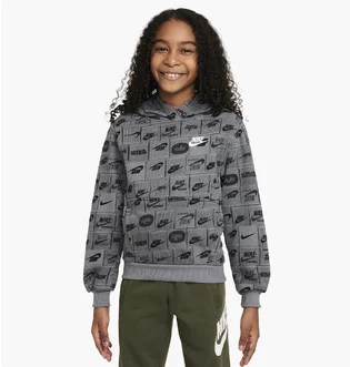 Худі дитяче Nike K Nsw Club Ft Hdy Aop Grey FN8741-084