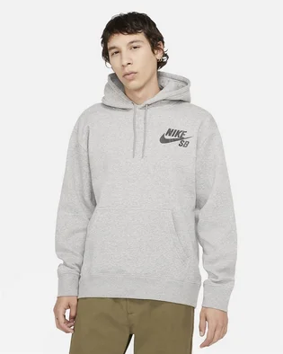 Худи унисекс Nike Sb Icon Grey CW7064-063