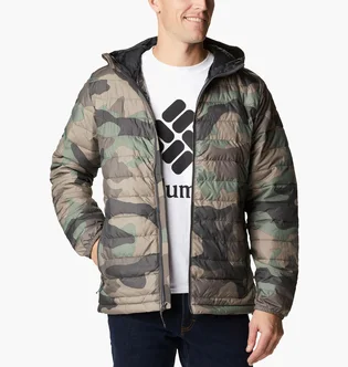 Куртка чоловіча Columbia Powder Lite™ Hooded Insulated Jacket Camo/Green 1693931-317