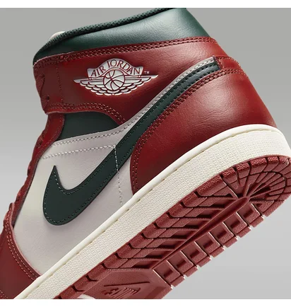 Кроссовки мужские Air Jordan 1 Mid Red/Beige DQ8426-105