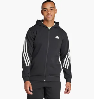Толстовка мужская Adidas Future Icons 3-Stripes Full Zip Hoodie Black IR9159