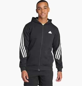 Толстовка мужская Adidas Future Icons 3-Stripes Full Zip Hoodie Black IR9159