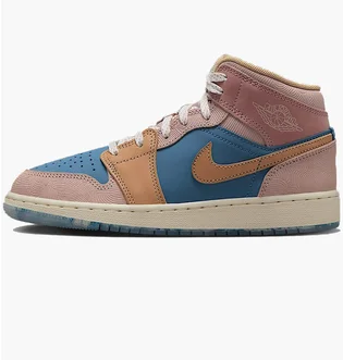 Кроссовки женские Air Jordan 1 Mid Gs Zen Brown/Multi FN7452-400