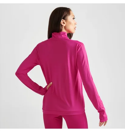 Кофта женская Nike Dri-Fit Swoosh Quarter-Zip Running Top Pink FB4687-615
