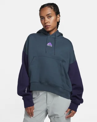 Худи женское Nike Lab Acg Therma-Fit Tuff Knit Fleece Hoodie Blue DQ5807-328