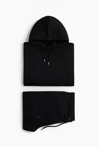 Спортивный костюм мужской H&M Loose Fit Black 1099732001