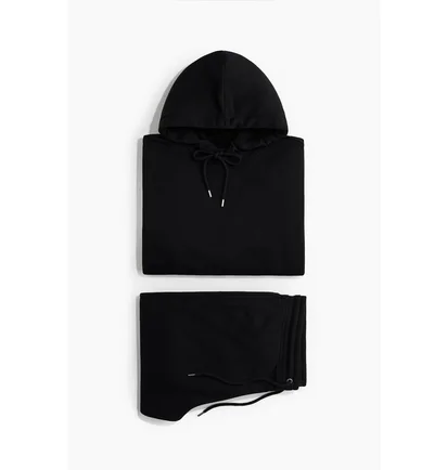Спортивний костюм чоловічий H&M Loose Fit Black 1099732001