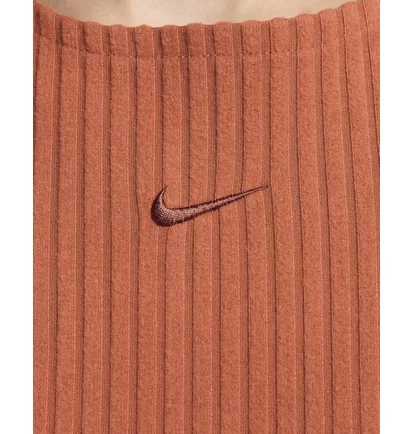 Платье женское Nike Sportswear Chill Rib Slim Sleeveless Midi Dress Orange FN3679-825