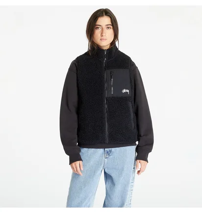 Жилетка унисекс Stussy Sherpa Black 118528-0001