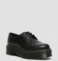 Туфли женские Dr. Martens 1461 Quad Platform Polished Smooth Black 25567001