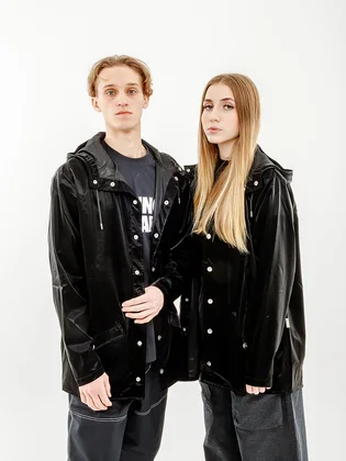 Куртка унисекс Rains Jackets Black 1201-VELVETBLACK