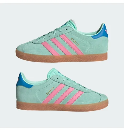 Кроссовки детские Adidas Gazelle Turquoise JP7125
