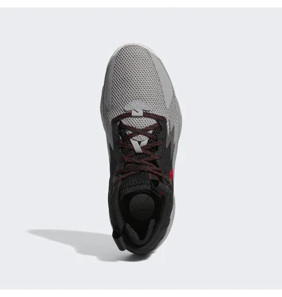 Кросівки унісекс Adidas Dame 8 Basketball Shoes Black/Grey Hr1558