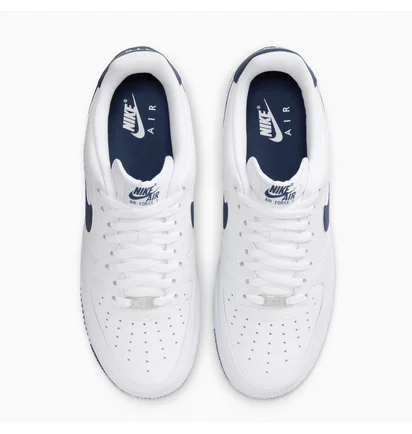 Кросівки чоловічі Nike Air Force 1 `07 White Navy White FJ4146-104