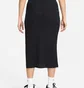 Спідниця жіноча Nike W Nsw Nk Chll Knt Rib Md Skirt Black FQ1636-010