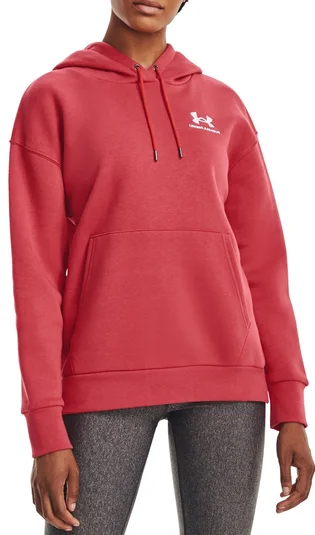 Худі жіноче Under Armour Hooded Sweatshirt Essential Fleece Hoodie-Red 1373033-638