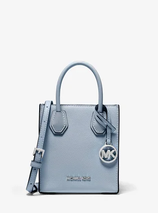 Сумка жіноча Michael Kors Mercer Extra-Small Pebbled Leather Crossbody Bag Light Blue 35H1SM9C0L-PALE-BLUE-69174