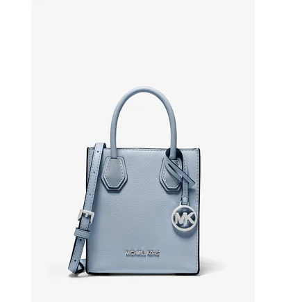 Сумка женская Michael Kors Mercer Extra-Small Pebbled Leather Crossbody Bag Light Blue 35H1SM9C0L-PALE-BLUE-69174