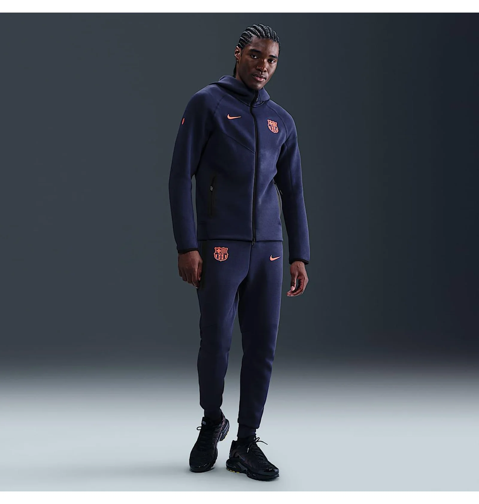 ᐉ Штаны мужские Nike Sportswear Fc Barcelona Tech Fleece Blue