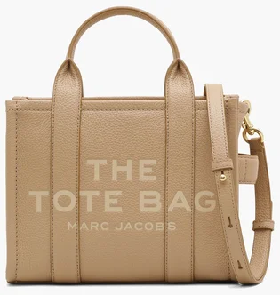 Сумка жіноча Marc Jacobs The Leather Small Tote Bag Beige H009L01SP21-CAMEL-78570