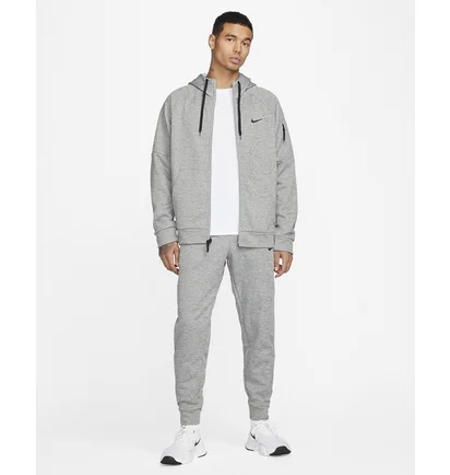 Толстовка мужская Nike Therma MenS Therma-Fit Full-Zip Fitness Top Grey DQ4830-063
